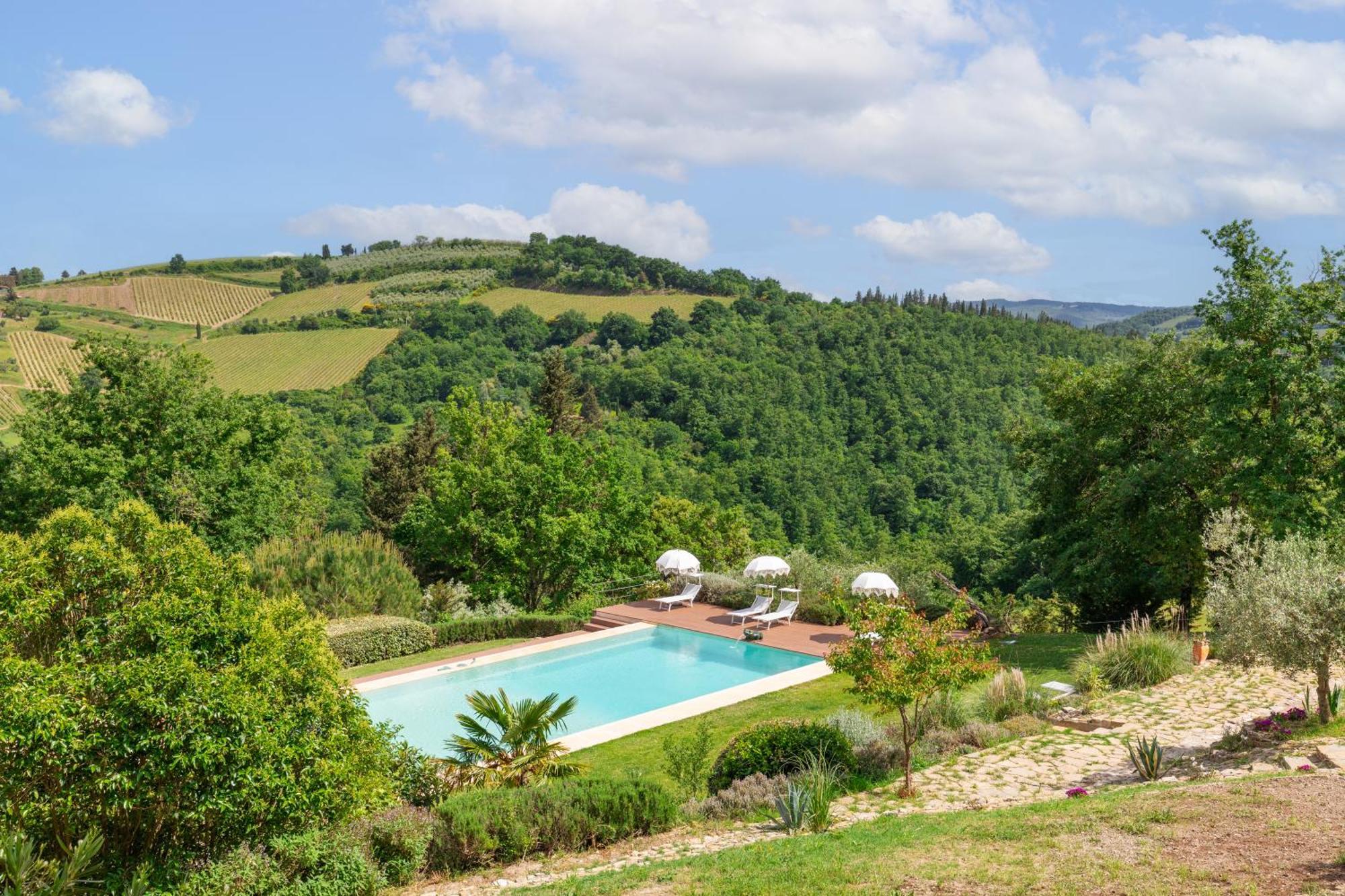 Villa Rignana Chianti Estate, Pool, Tennis,Cook 그레베 인 키안티 외부 사진