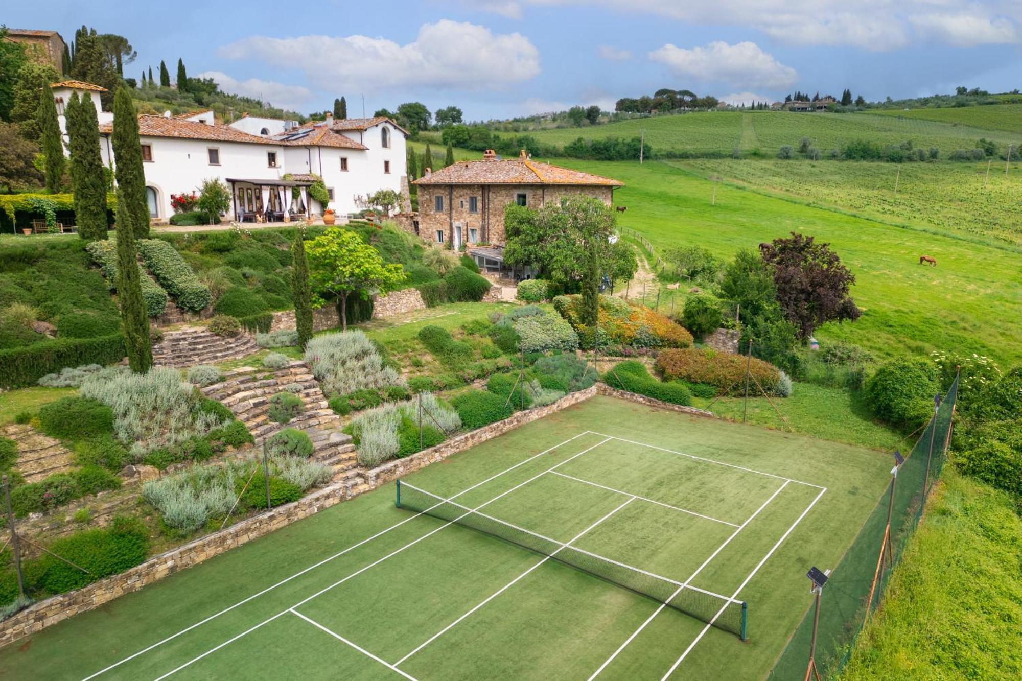 Villa Rignana Chianti Estate, Pool, Tennis,Cook 그레베 인 키안티 외부 사진